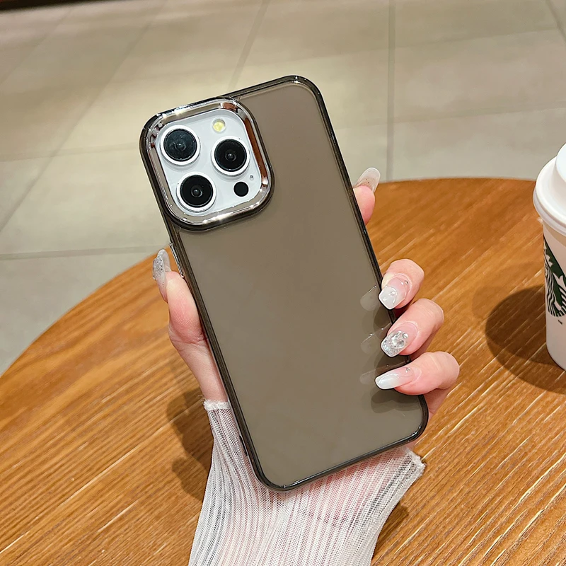10ชิ้นเคส TPU หลากสีสำหรับ iPhone 15 16 Pro 14 13 12 11 PRO MAX XR MINI SE2 SE3 6S 7 8 PLUS เคสซิลิโคนนิ่ม