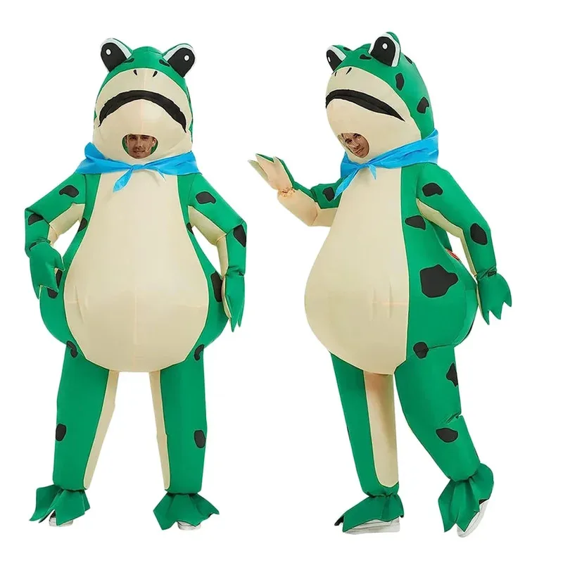 

Adult Inflatable Frog Costume Funny Full Body Blow up Cosplay Costume Suit for Men Women Party Dress