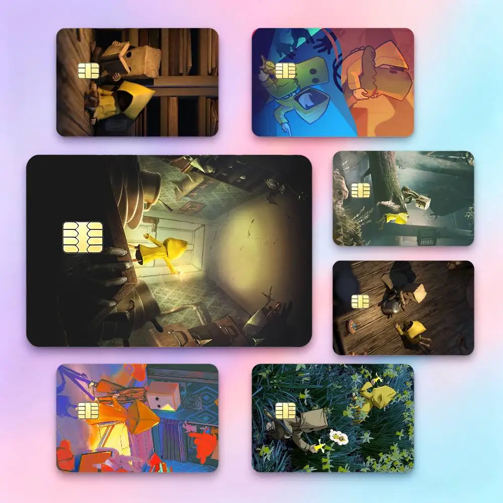 Game L-Little N-Nightmares  Credit Card HD Stickers Small Chip Waterproof Sticker Game Card Decal Gift