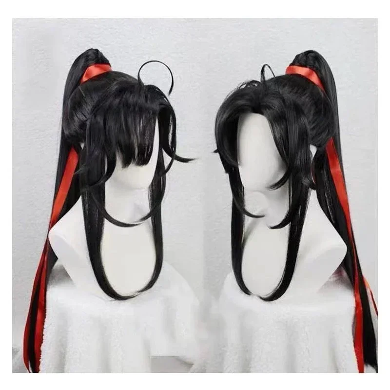 Anime Mo Dao Zu Shi Grandmaster of Demonic Cultivation Wei Wuxian Lan Wangji Cosplay Ancientry Wig For Halloween Party + Wig Cap