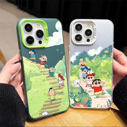Crayon Shin chan Cartoon Pastoral Case for Redmi Note 15 14 13 12 11 10 9 Pro Plus 4G 5G 14 4G Global 12S 11S 10S 4G 11S 5G 9S
