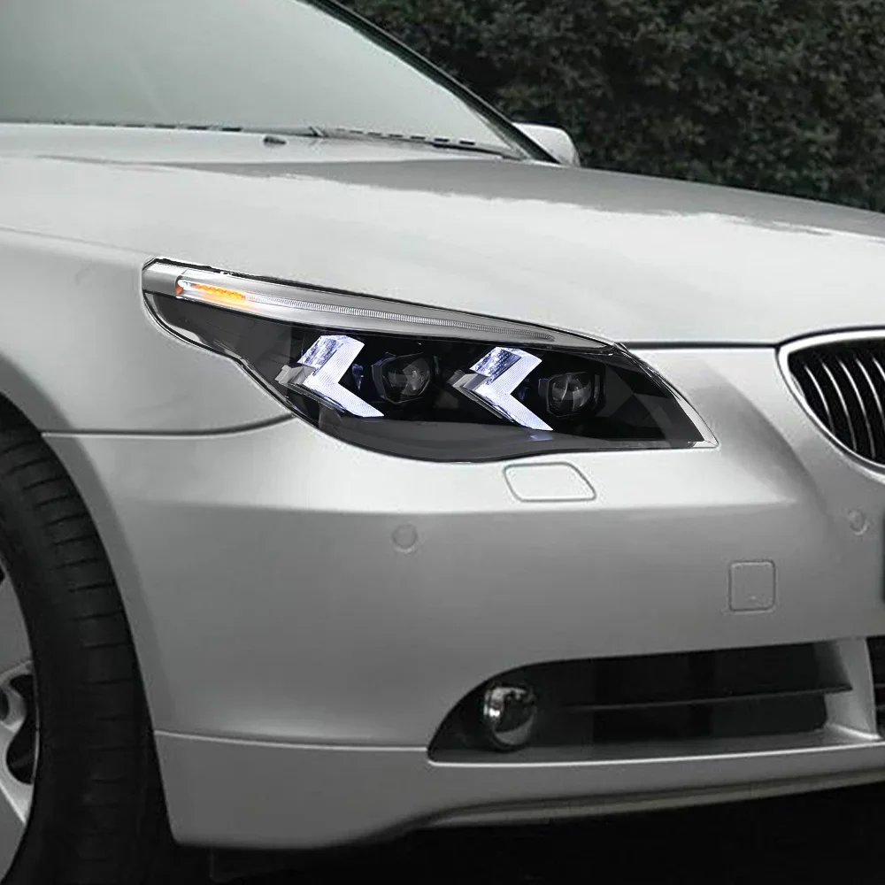 

For BMW 5 Series E60 2003-2010 Auto Headlights Assembly Upgrade High Quality 2025 Style LED front near lamp far lamp