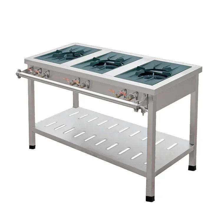 High Efficiency Commercial Kitchen Professional Manufacturer 6 Burners Flat Top Gas Stove