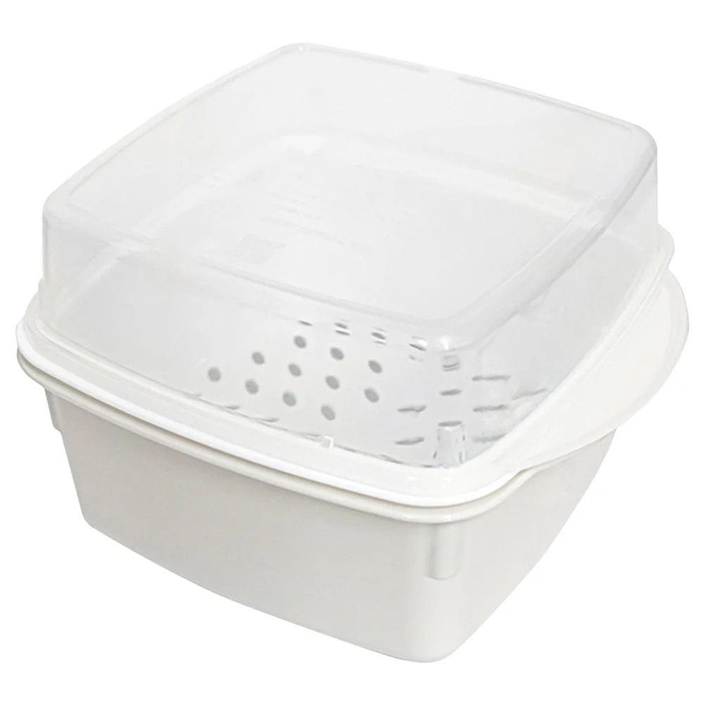 

Microwave Steam Vegetable Box Bun Steamer Oven Heating Steaming Food Plastic Pot Dish Kitchen Case