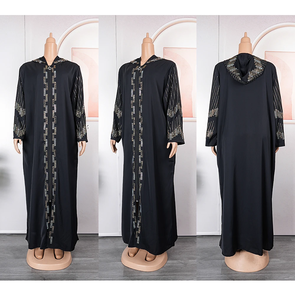 Abaya abierta para mujer, caftán musulmán de Dubái, cárdigan, vestido informal, Kimono, ropa islámica turca, 2024