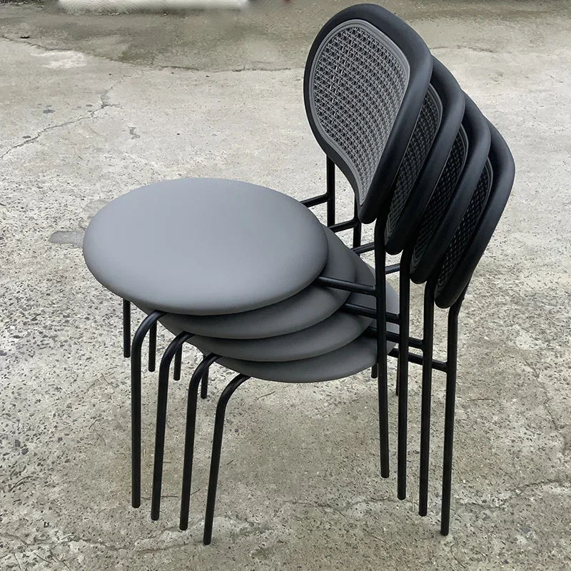 Modern Nordic Dining Chairs Desk Designer Plastic Mobile Luxury Living Room Chair Adults Silla Comedor Home Furniture image 5
