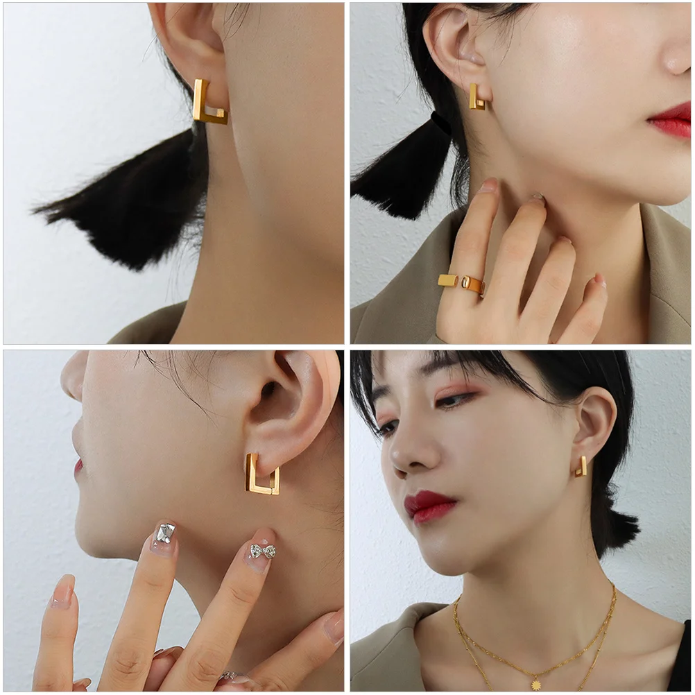 

Chic Dangler Metal Earrings Ear Ornament Women Ear Jewelry Metal Ear Accessories