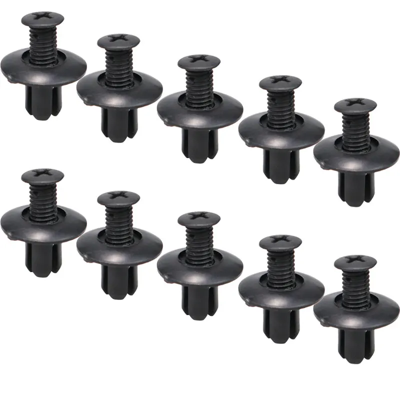 

8mm Car Auto Fasteners Auto Bumper Fender Mud Flap Mudguard Plastic Rivet Fixing Clips Cover for Lexus Subaru Auto Accessories