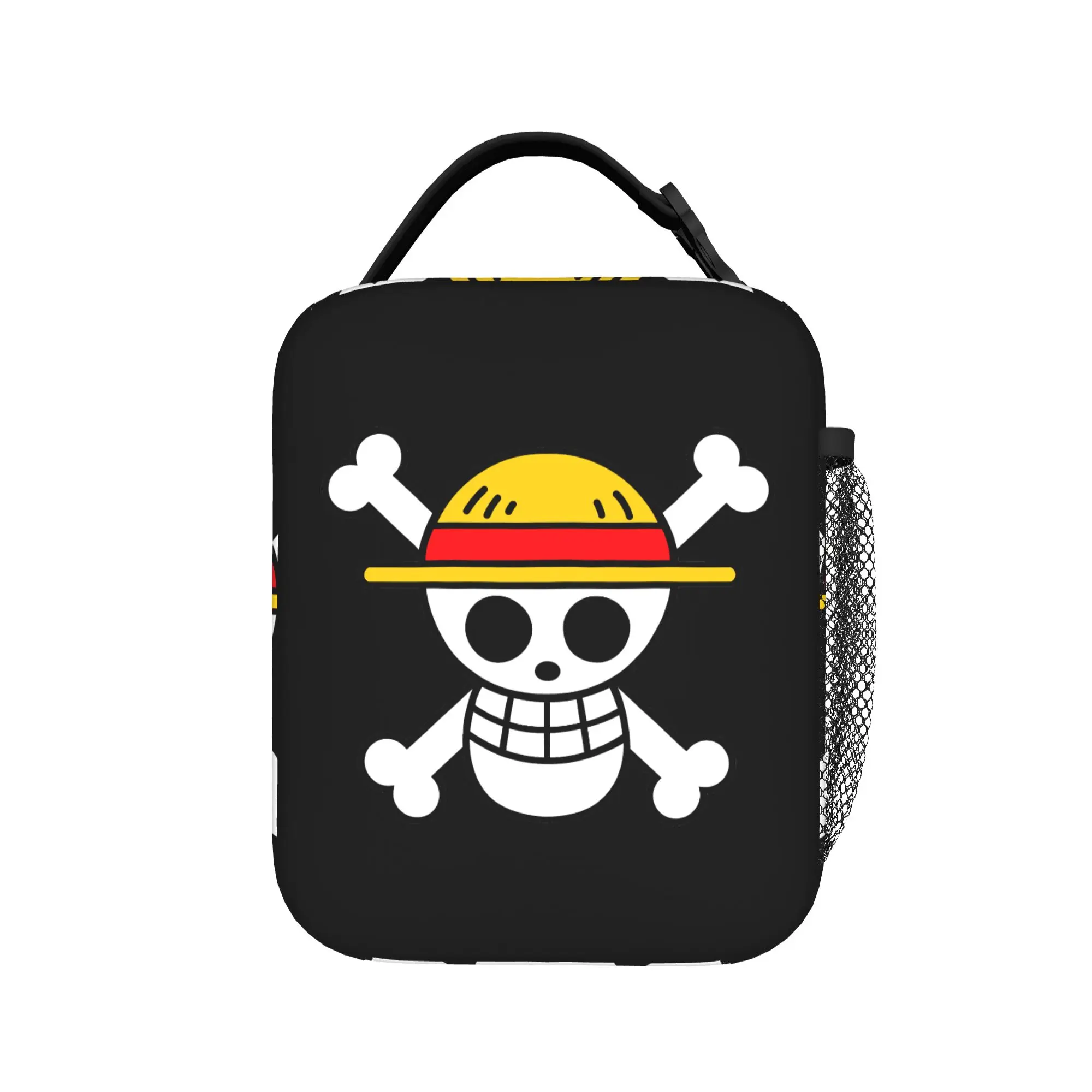 Ones Pieces Anime Thermal Insulated Lunch Bag for Work  Portable Bento Box Cooler Thermal Lunch Box