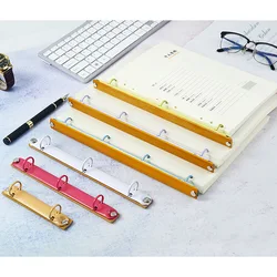 A4 A7 renk bağlayıcı ile Backboard DIY dizüstü Metal bağlayıcı aksesuarları delik klip gevşek yaprak bağlayıcı yüzükler Mini bağlayıcı