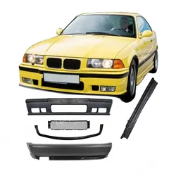 3 Series,For BMW 1991-1998,E36 M3 Bumper Body Kit,Plastic Car Parts,Including Front Bumper,Rear Bumper,Measuring Lining