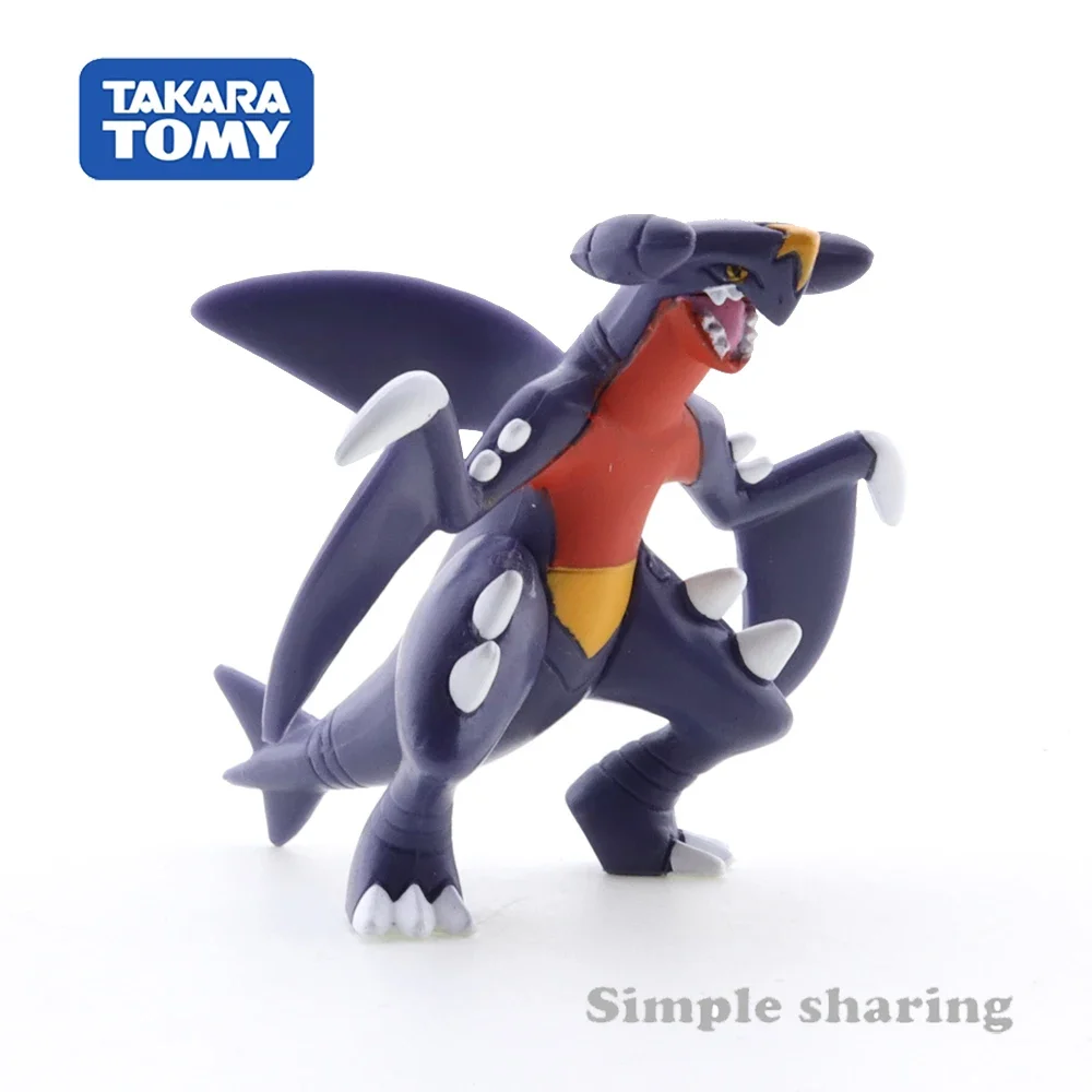 Takara Tomy Tomica Pokemon kieszonkowe potwory Moncolle MS-22 Gaburiasu 3-5cm Mini żywica Anime rysunek zabawki dla dzieci kolekcjonerskie