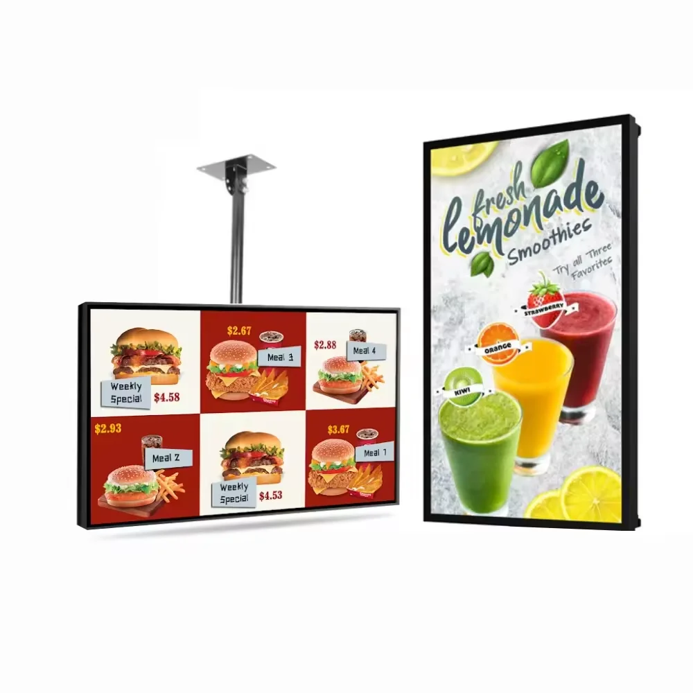 

Wall-mounted Digital Signage Smart TV LCD Screen Advertising Menu Board Players Digital Signage and Display