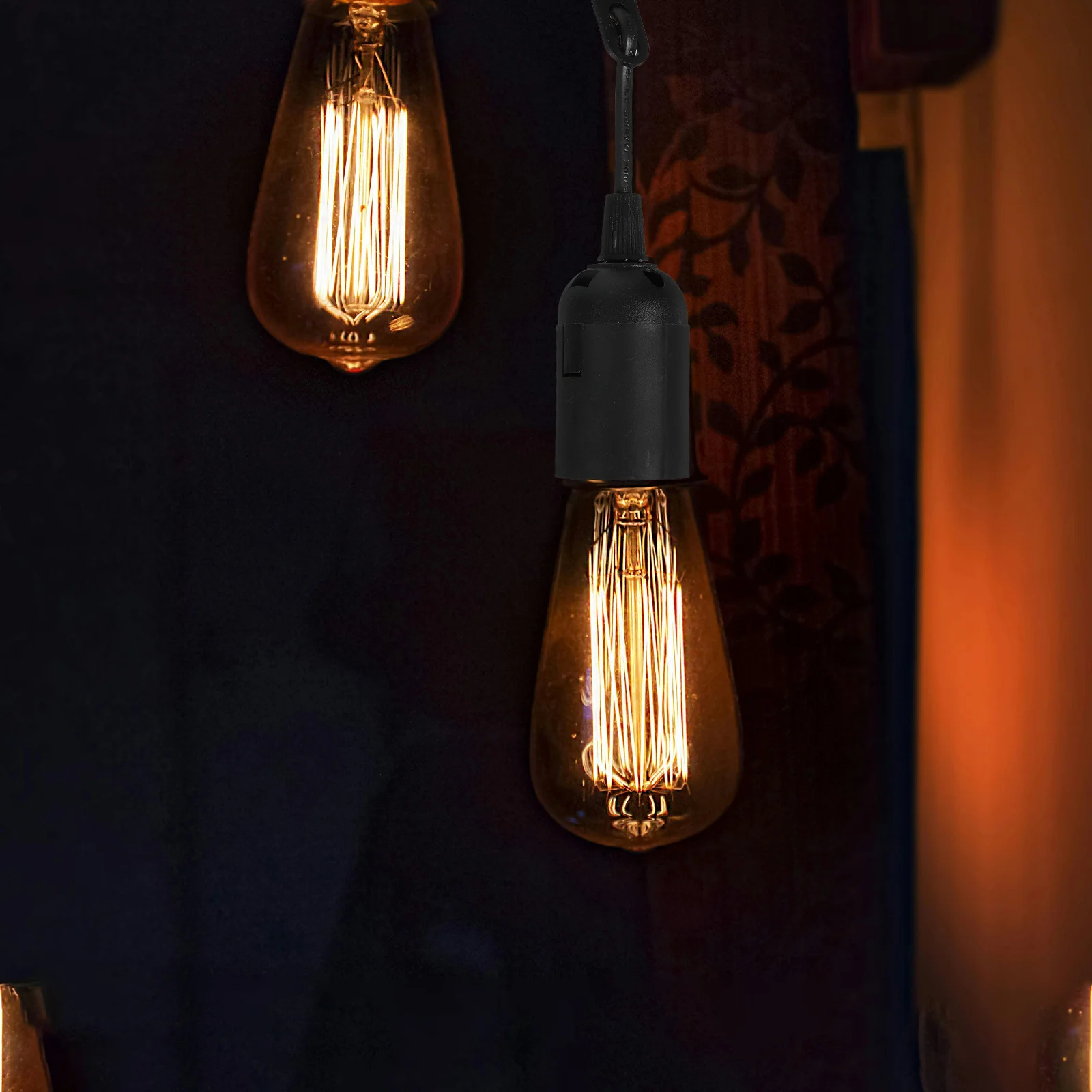 

3Pcs E27 Bulb Holder Socket Pet Material Pendant Lamp Fixture for Home Lighting Living Room Bedroom Kitchen Office