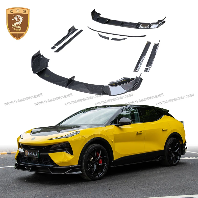 1 Set RZ Style Car Body Kit Front Rear Bumper Lower Guard Board Lippe Splitter Blade Plate For Lotus Eletre Tail Spolier Wing