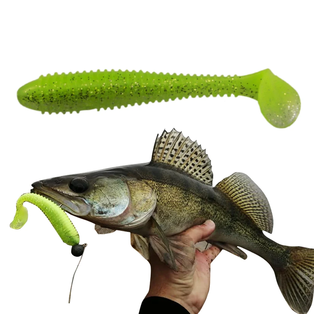 KESFISHING Fishing Soft Lures125mm Vibro Shad Artificial Silicone Baits Pesca Swimbait Pike Bass fishing pesca