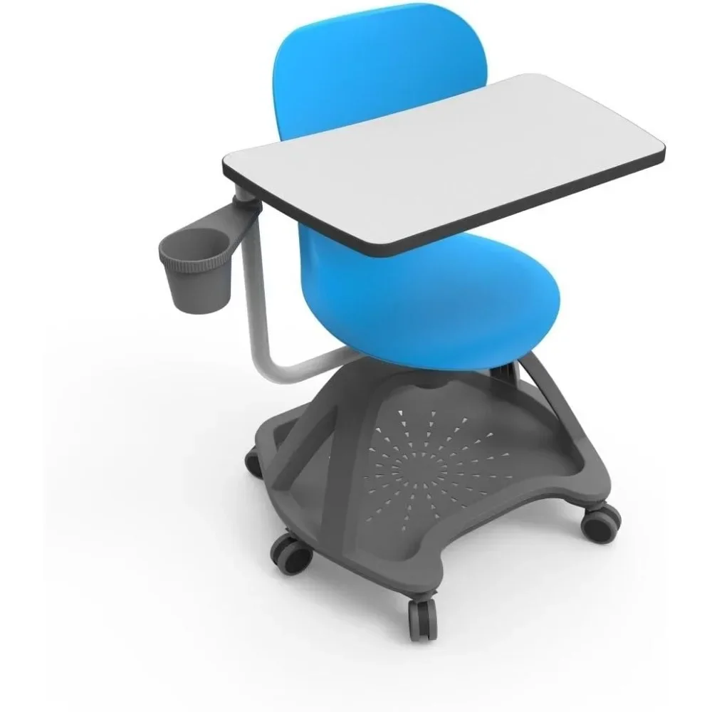 

Student Chair with Base Storage Rack for School Classroom Office, 23.5"W X 27.5 To 29"D X 35"H All-in-One Student Desk Chair