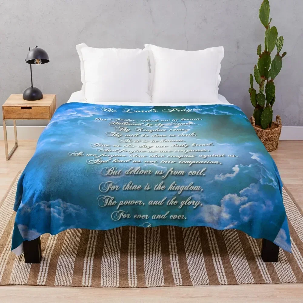 

The Lords Prayer Throw Blanket Air Conditioner Soft Blanket for Office Home