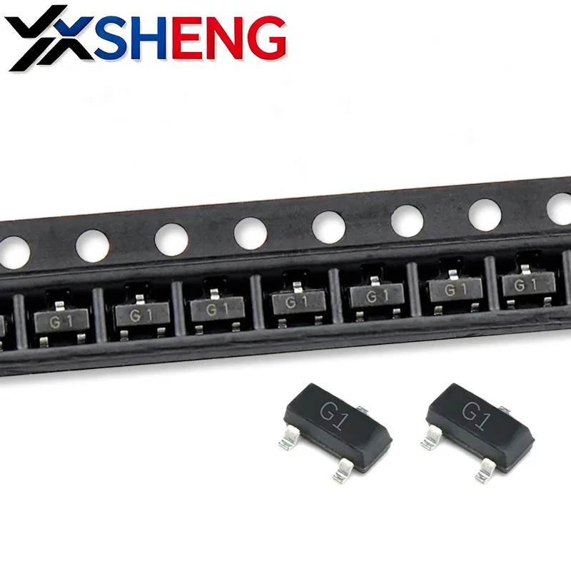 50PCS MMBT2222A SOT-23 New MMBT2907A MMBT3904 MMBT3906 MMBT4403 MMBT5401 MMBT5551 MMBTA44 MMBTT4401 SOT SMD 2N2222 2N2907 2N3904