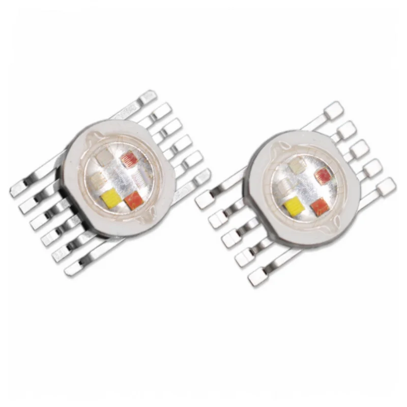 5W6W10W12W LED lamp beads high power highlight red green blue white purple amber RGBWYV six in one five in one