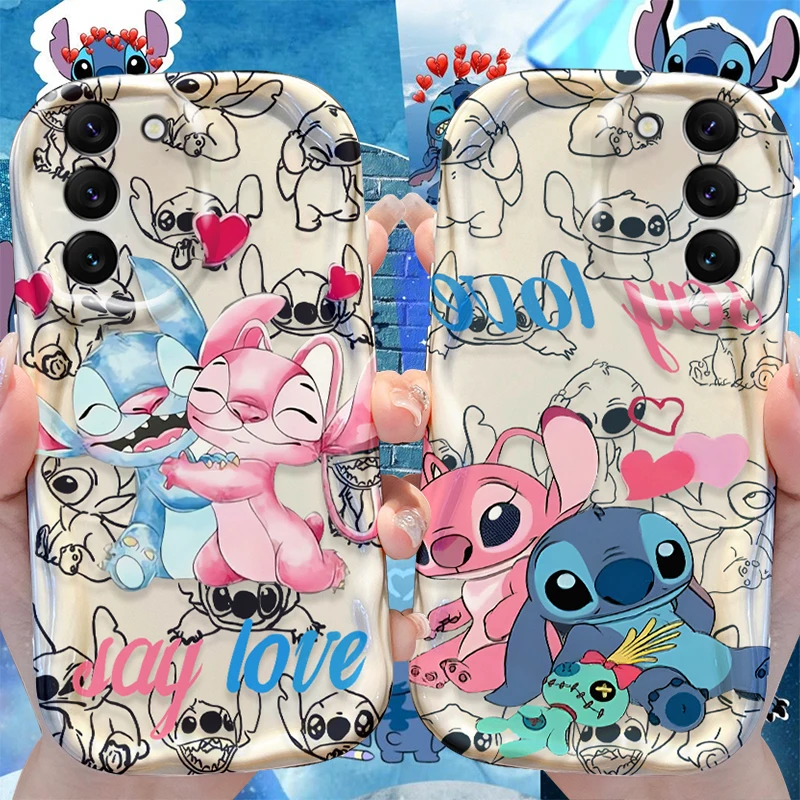 

Disney Stitch Wave Case for Samsung Galaxy A34 A33 A32 A31 A30 A20 A24 4G A23 A22 A21S A20S A14 A13 5G A12 A10S A04 A03 Cover