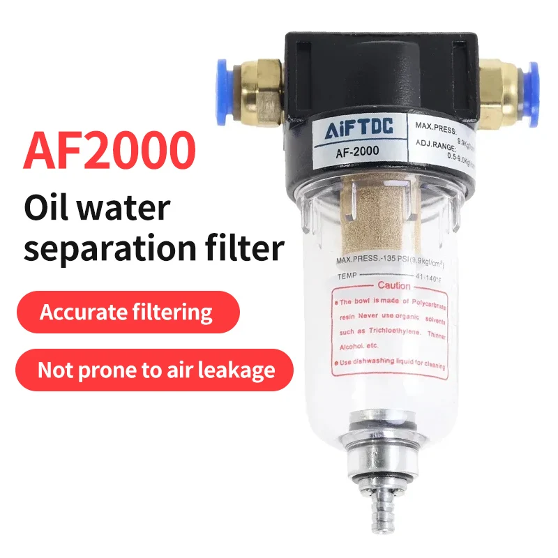 

AF2000 1/4 "Air Compressor Filter Water Oil Separator Regulator AFR2000 Air Treatment