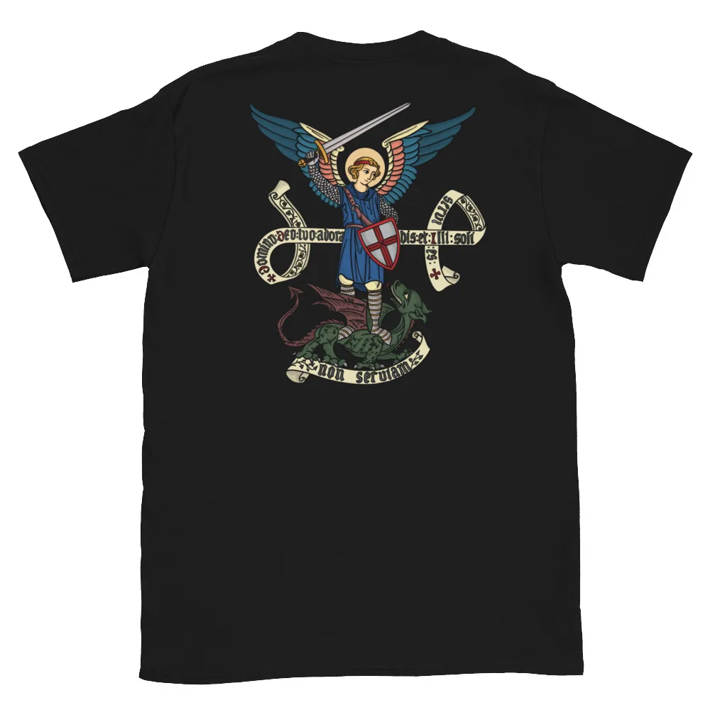 St Michael Archangel T-Shirt. Summer Cotton Short Sleeve O-Neck Mens T Shirt New S-3XL