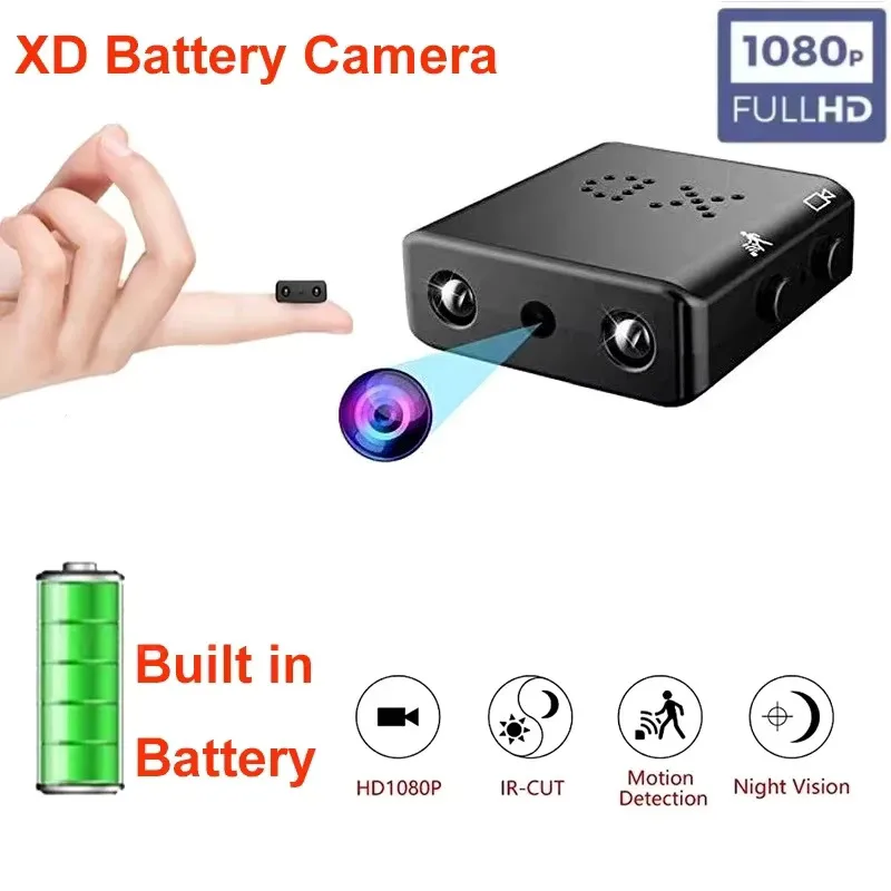 Mini Camera XD IR-CUT Smallest Full HD 1080P Home Security Camcorder Infrared Night Vision Micro Cam DV DVR Motion Detection