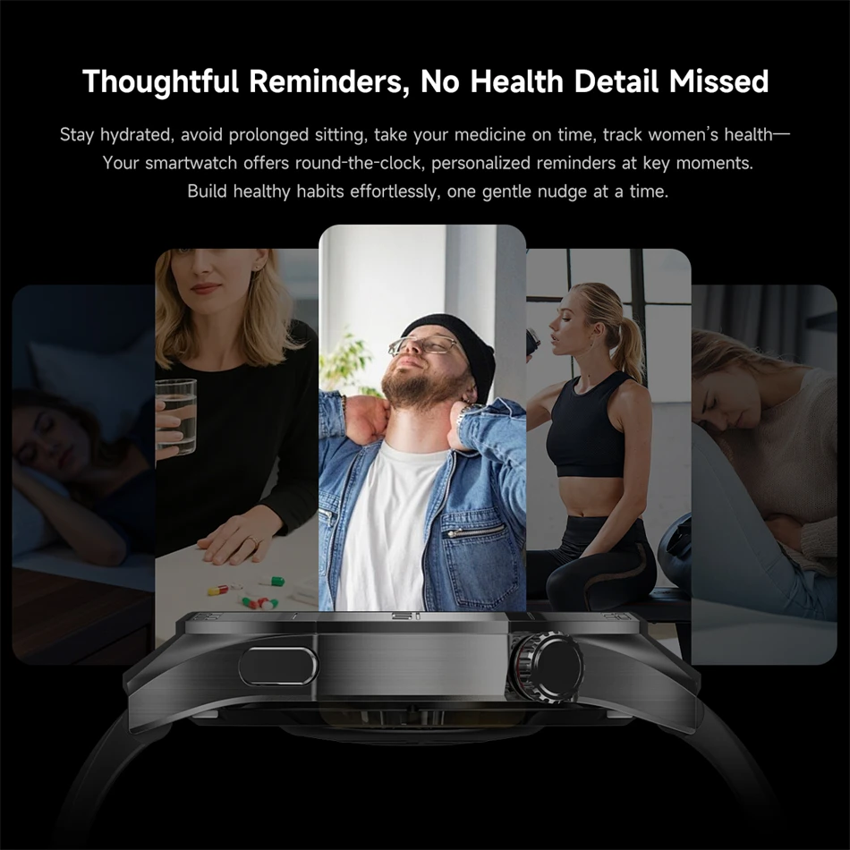 2026 Neue Watch 6 Pro GPS Smartwatch für Herren Sport Fitness AMOLED-Bildschirm Gesundheitsmonitor Bluetooth-Anruf IP68 Wasserdichte Smartwatch – Detail 14