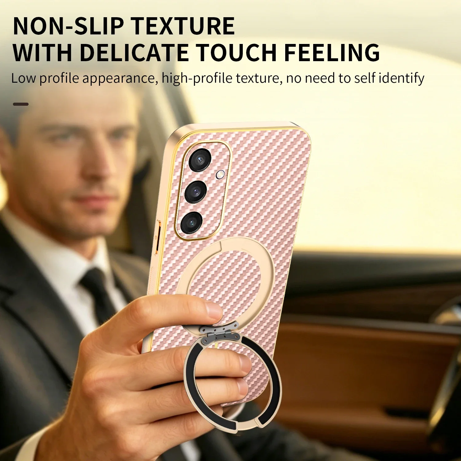 For Samsung Galaxy S26 FE S22 S21 Plus S25 Edge S24 S23 Ultra Magnetic Silicone Phone Case Lens Protect Soft Cover Cases Bracket