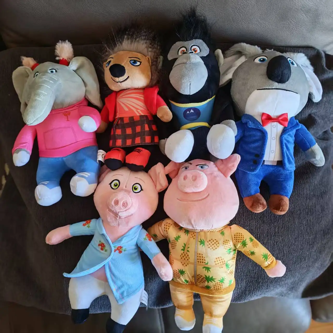 ألعاب "سينج 2" القطيفة الناعمة الرائعة: جوني، روزيتا، مينا، آند باستر - هدايا العيد المثالية للأصدقاء #1