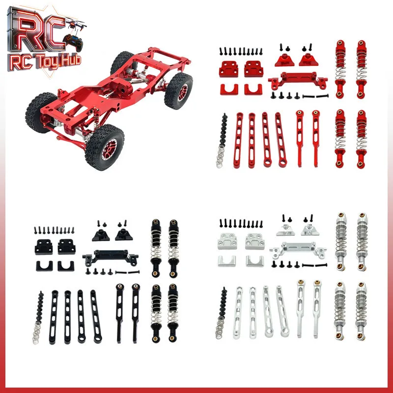 

Комплект алюминиевых амортизаторов и соединительных элементов MN для радиоуправляемых краулеров MN82, MN82T, LC79, MN82S, MN82Pro с кронштейнами и винтами для крепления