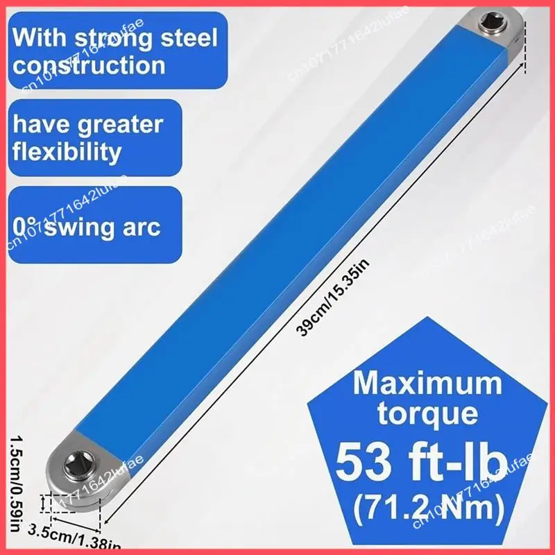 B52C Impact Ready Offset Extension Wrench Tight Reach Set With 1/2 Inch,1/4 Inch And 3/8 Inch Drive Adapters For Tight Space Dur