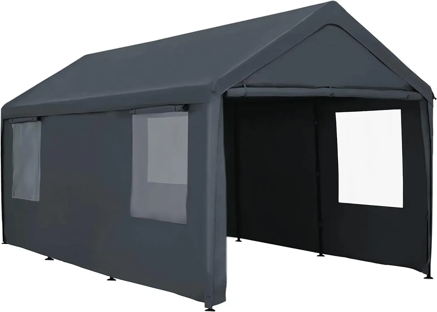 Carport Canopy 12x20ft Heavy Duty with Removable Sidewalls & Doors, Portable Car Port Garage Shelter for Boat, Party, Outdoor