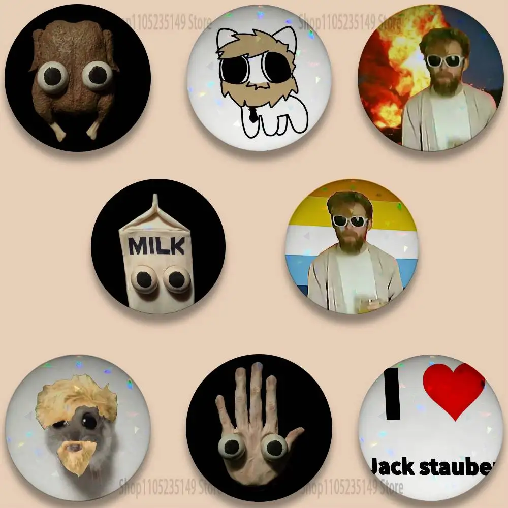 

Jack Stauber Album 32/44/58mm Handmade Pins Round Brooch Badge Backpacks Clothes Jewelry Gifts