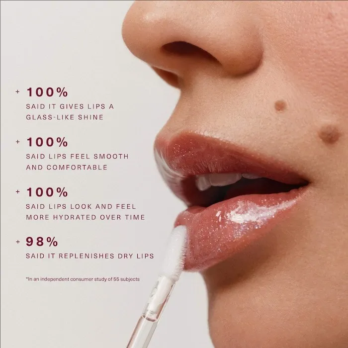 レアビューティー ポジティブライト ルミナイジング リップグロス メイクアップ シャイン グリッターのようなシアーグロス 保湿メイクアップ リップスティック リップバーム オイル ﻿