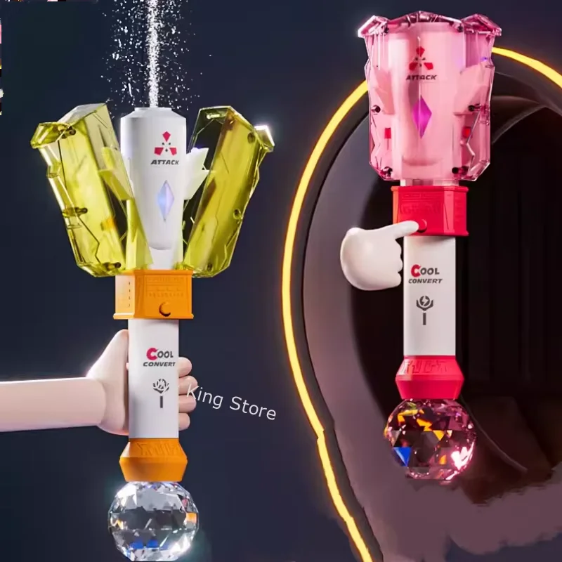 الكهربائية المحمولة مدفع المياه أضواء LED للأطفال سعة كبيرة زجاجة ماء بنين بنات الشاطئ التلقائي رذاذ الماء لعب الاطفال #1