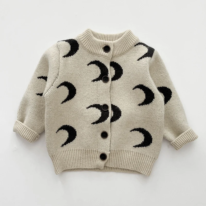 Winter Korean Style Children Knitting Clothes Newborn Baby Boys Girls Sweater Coat Toddler Baby Boys Girl Knitting Cardigan