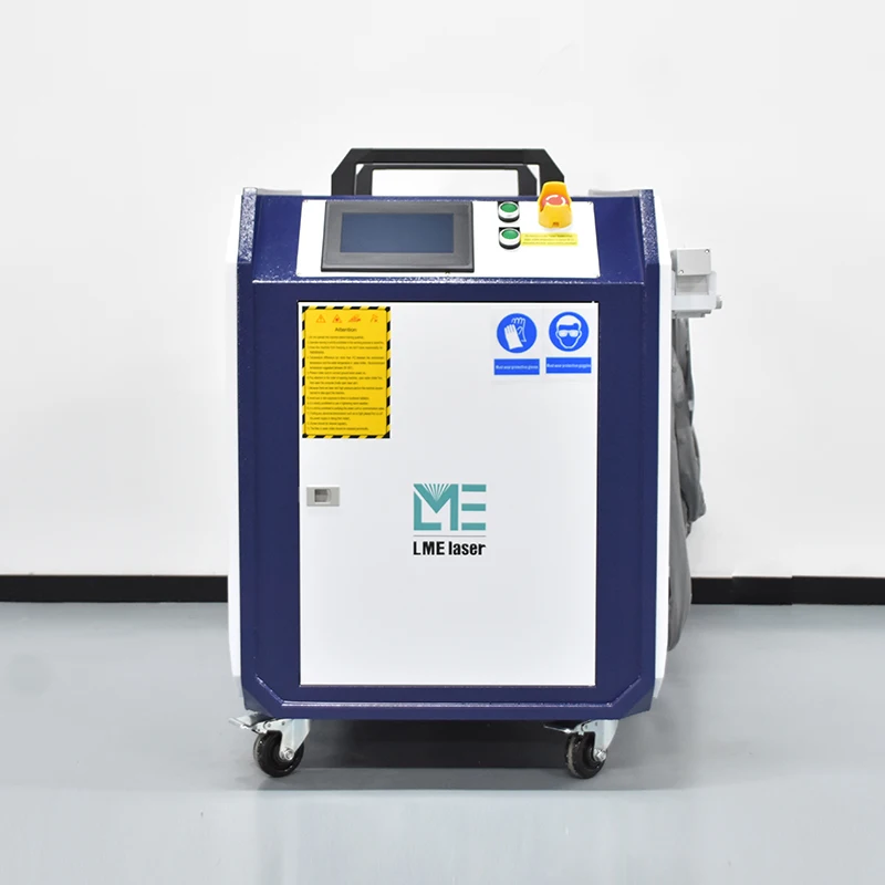 Efisiensi Tinggi 1500W 2000W 3000W Mesin Pembersih Laser Berpendingin Air untuk Penghilang Cat Karat Logam Penjualan Langsung Pabrik