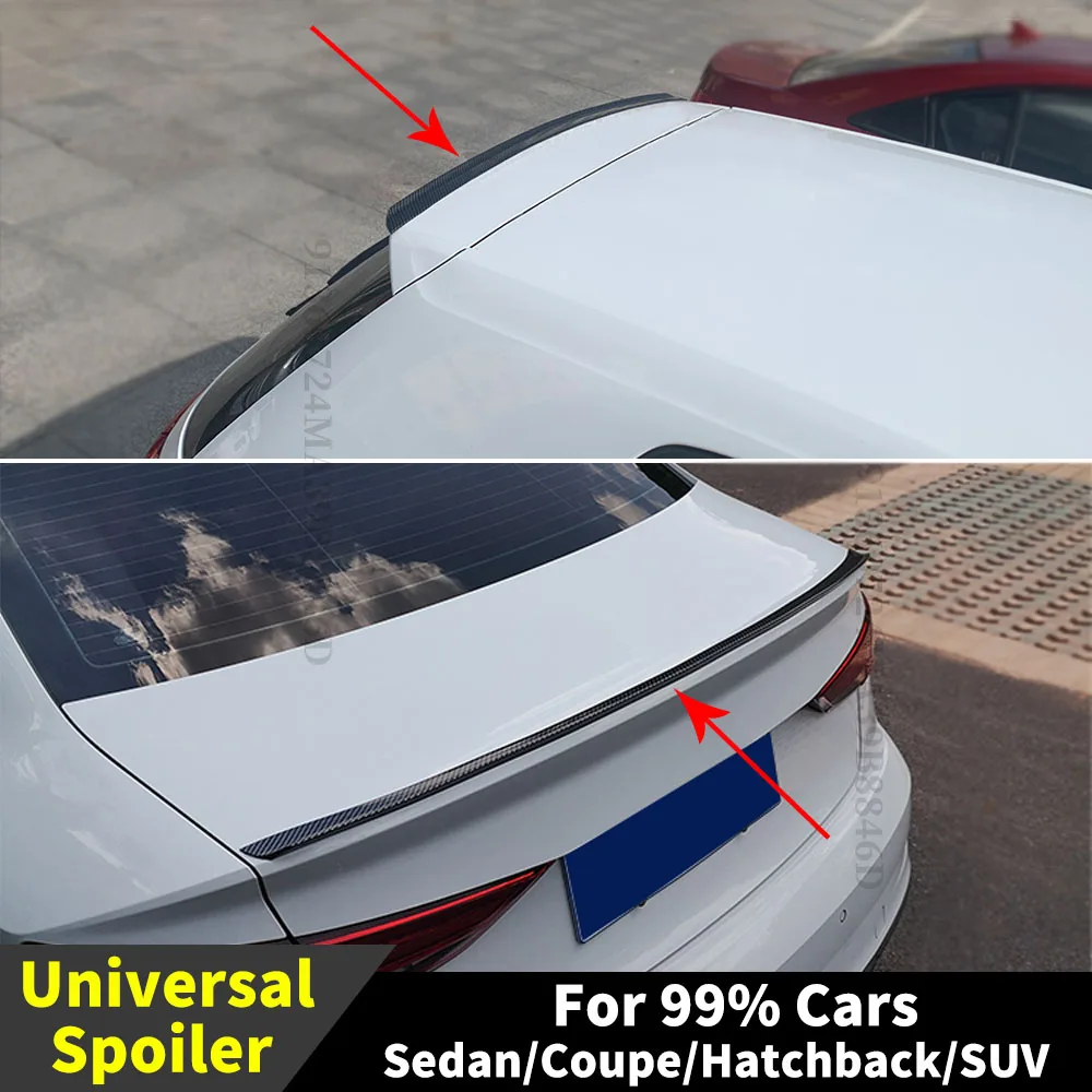 

Universal Spoiler Rear Wing for 99% Sedan Coupe Hatchback SUV Benz W204 W205 BMW Audi A3 A4 Honda VW CT5 Car Tuning Accessories