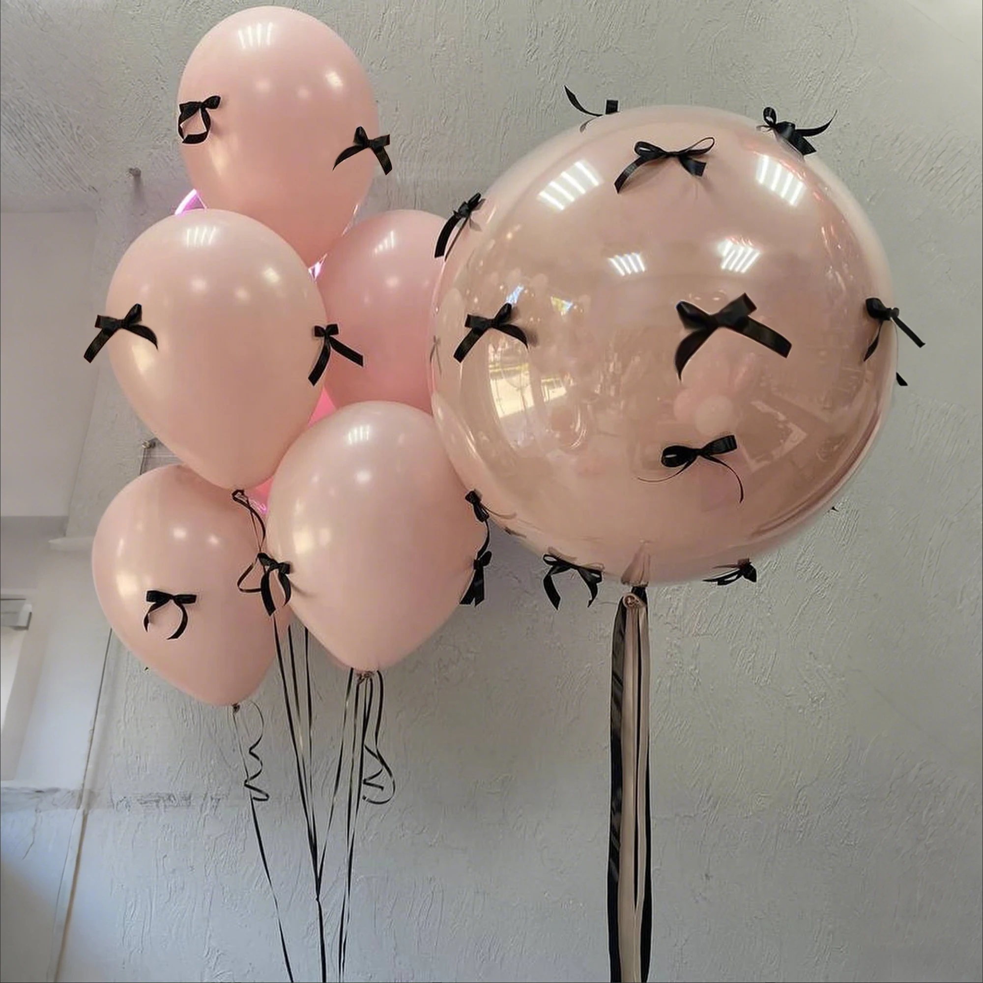 11-teiliges Bobo-Ballon-Set mit DIY-Schleifenband für Muttertagsdekoration 2025, Abschlussfeier-Dekoration, Babyparty und Geburtstagsfeier – Detail 3