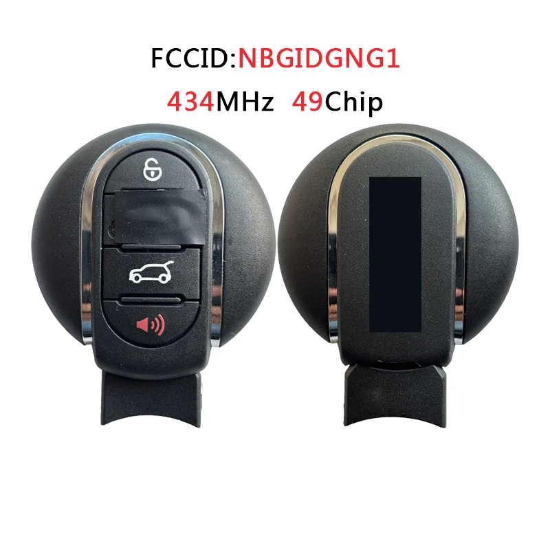 

HNKeys 4 кнопки Автомобильный Дистанционный ключ PCF7953/ID49 чип 434 МГц для BMW Mini Cooper Clubman F55 F56 2014-2018 безключевой Go NBGIDGNG1