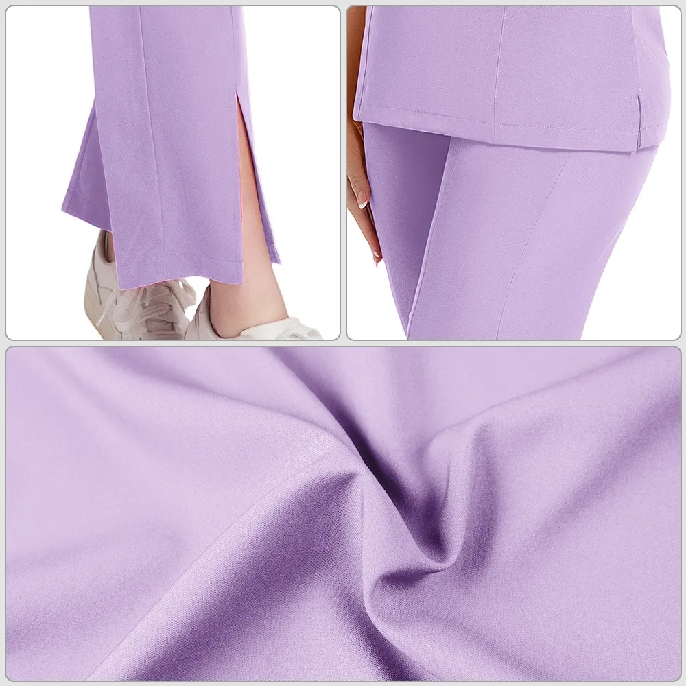 مجموعات زي الدعك النسائية المستشفى الطبي عيادة الأسنان الملابس الجراحية معاطف للأطباء والممرضات اكسسوارات صالون تجميل ملابس العمل