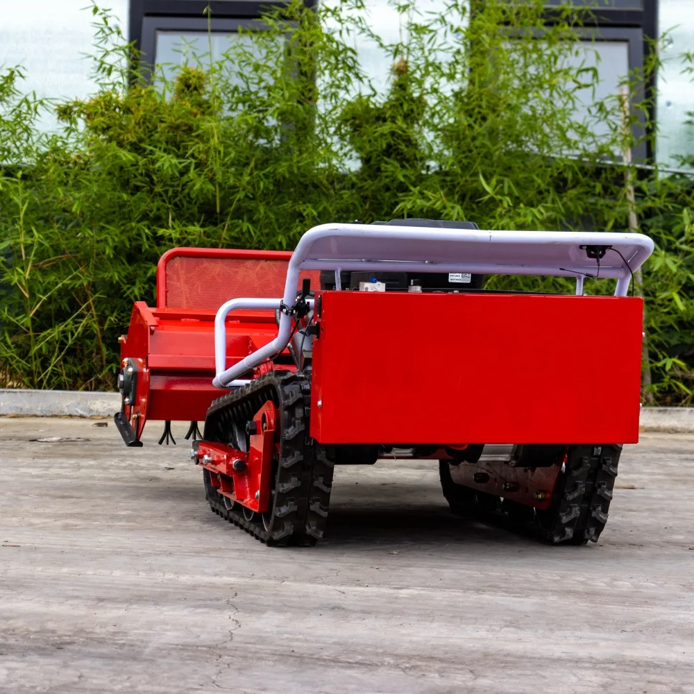 

Hot Sale High Performance Electric Self Propelled Garden Tractors Mulching Remote Control Lawn Mower Cultivator