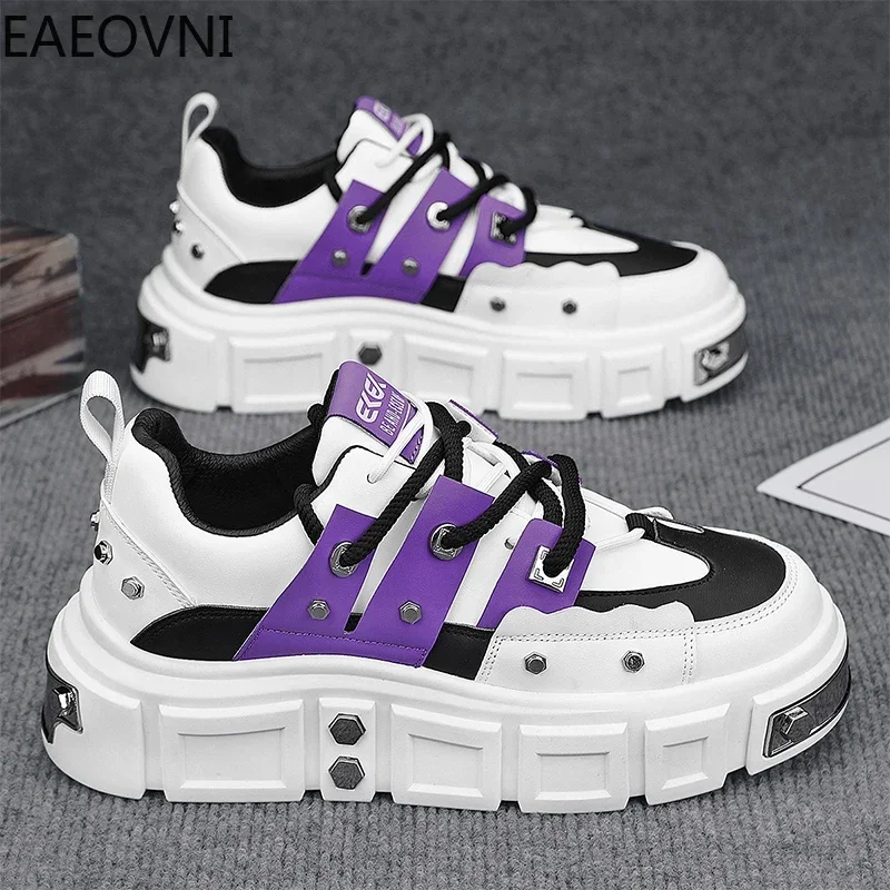 Sneakers for Men Men's Casual Shoes Low Tops Anti-slip Sports Shoe Beautiful Fashionable EAEOVNI Explosive Style Man Sneaker New