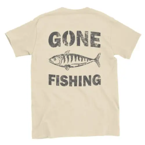 

Gone Fishing - Back Print - Classic Unisex Crewneck T-shirt