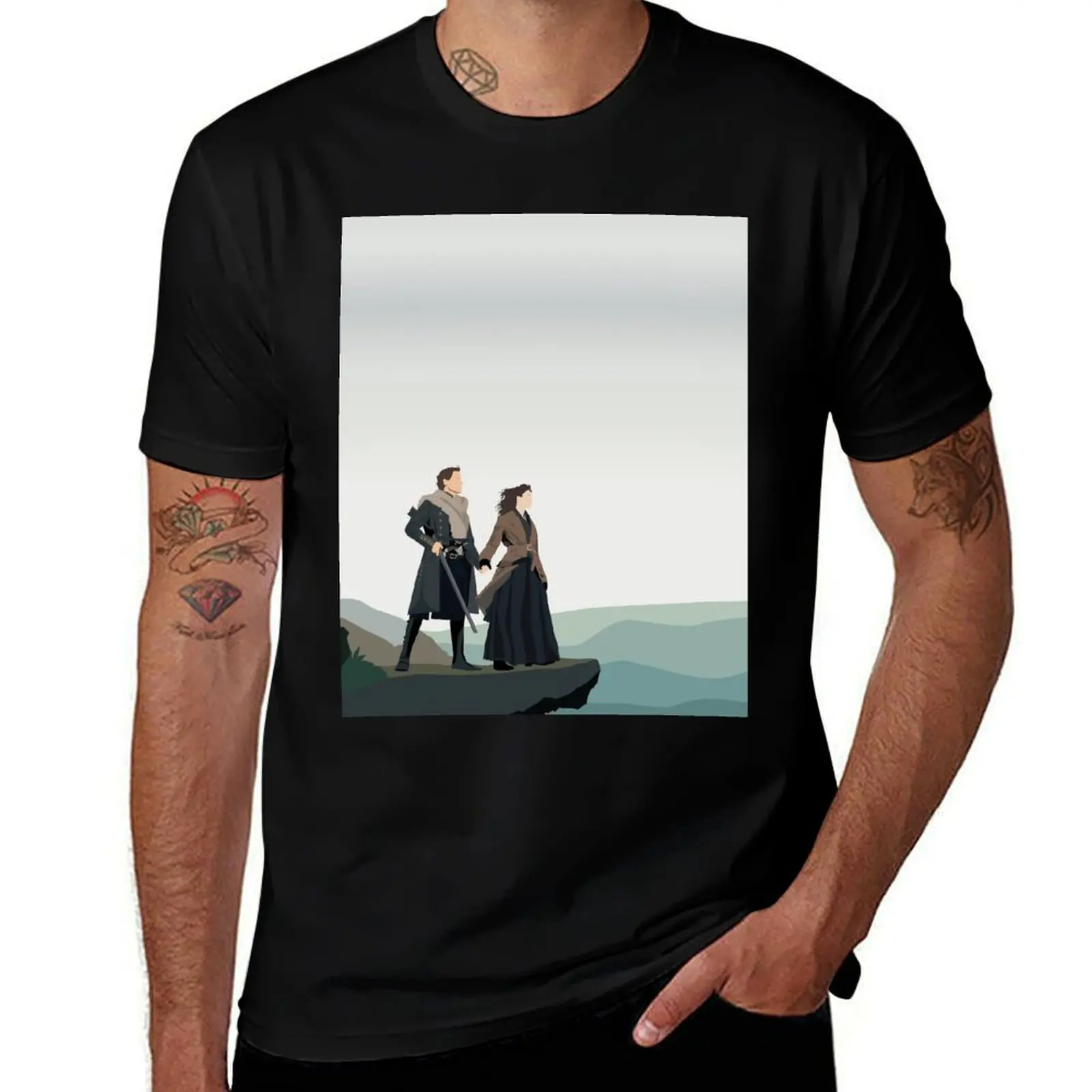 Outlander - Overlook T-Shirt Simple Casual Short Sleeve Tee T-Shirt
