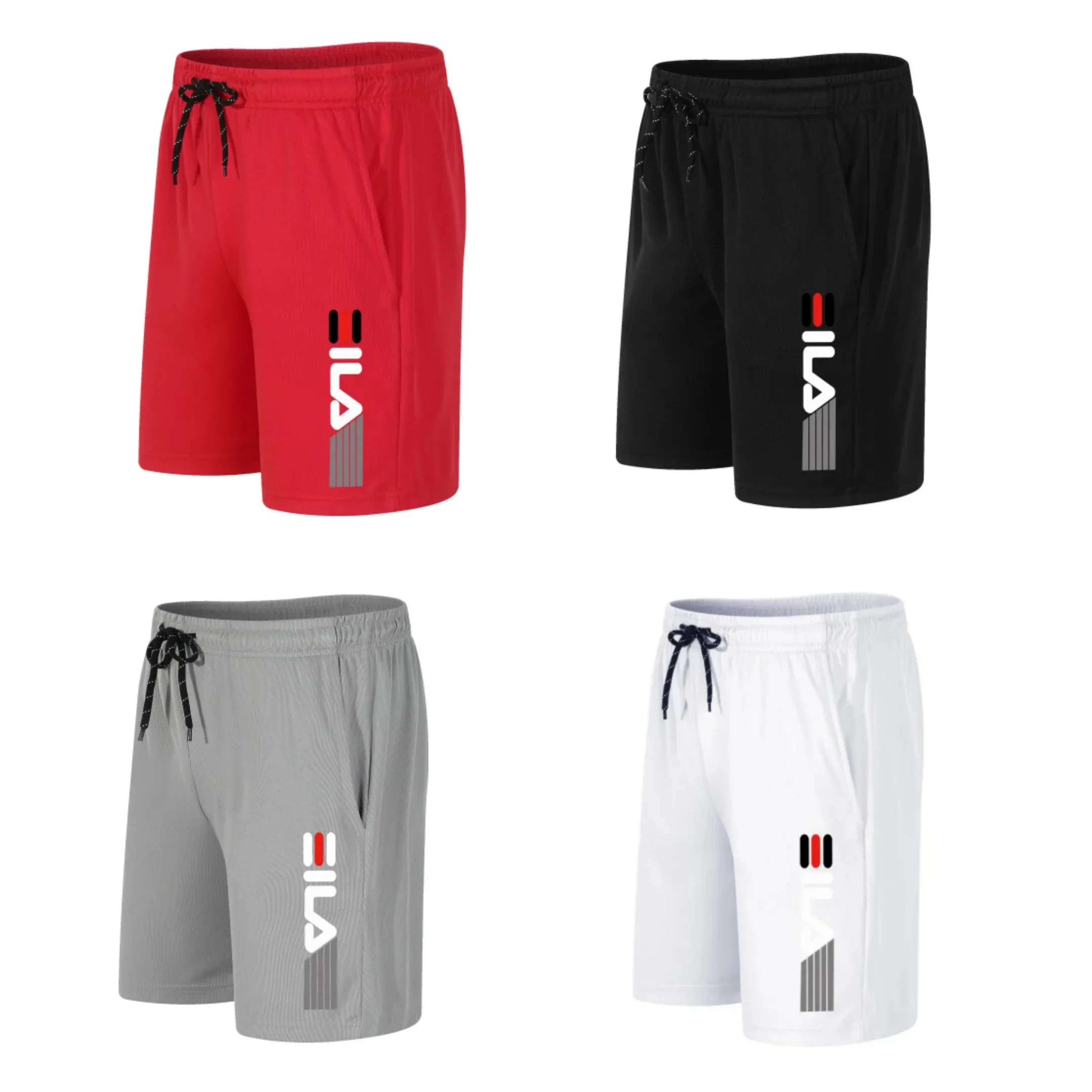 

Men's Running Shorts Casual Sports Breathable Mesh Quick Dry Shorts Outdoor Hiking Clothing Fitness Quick Dry Drawstring Shorts