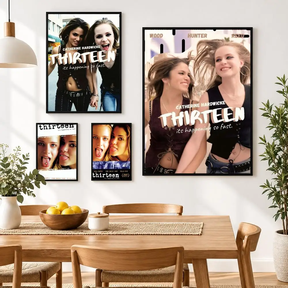 Movie Thirteen Poster Waterproof HD Modern Peel And Stick Wall Decor Living Room Dorm Garage
