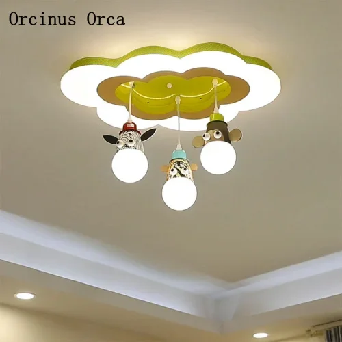 Cartoon Creative LED Animal  ceiling lamp Children's lamp Boys and Girls Bedroom Nordic Modern Simple Cloud ceiling lamp